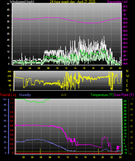 24 Hour Graph for Day 21
